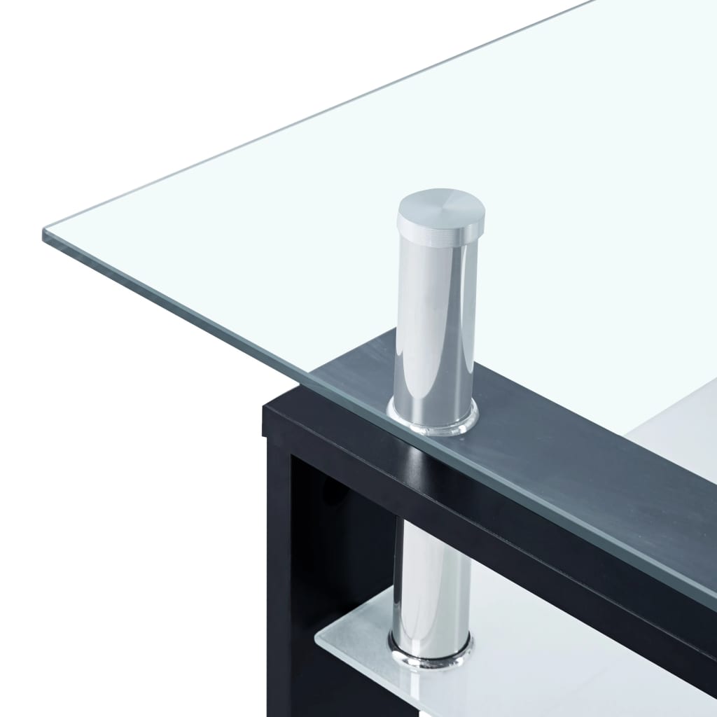 vidaXL Coffee Table End Table Sofa Table Living Room Furniture Tempered Glass