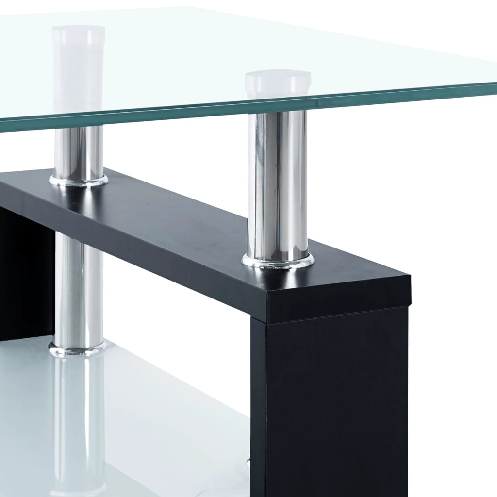 vidaXL Coffee Table End Table Sofa Table Living Room Furniture Tempered Glass